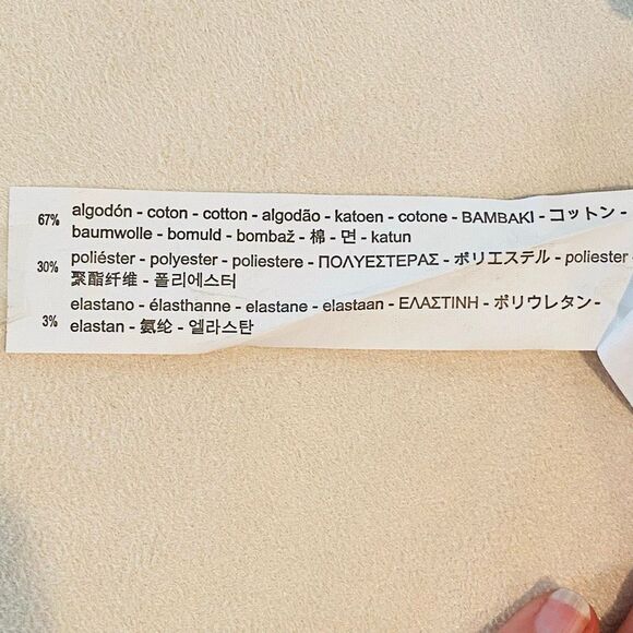 Zara TRF Collection Striped High Rise Tie Belt Paperbag Shorts White Black Small - Picture 6 of 6